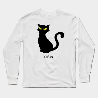 angry bad cat Long Sleeve T-Shirt